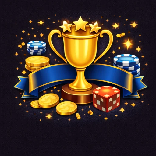 Bankoverforing till casino med pokermarker och trofe